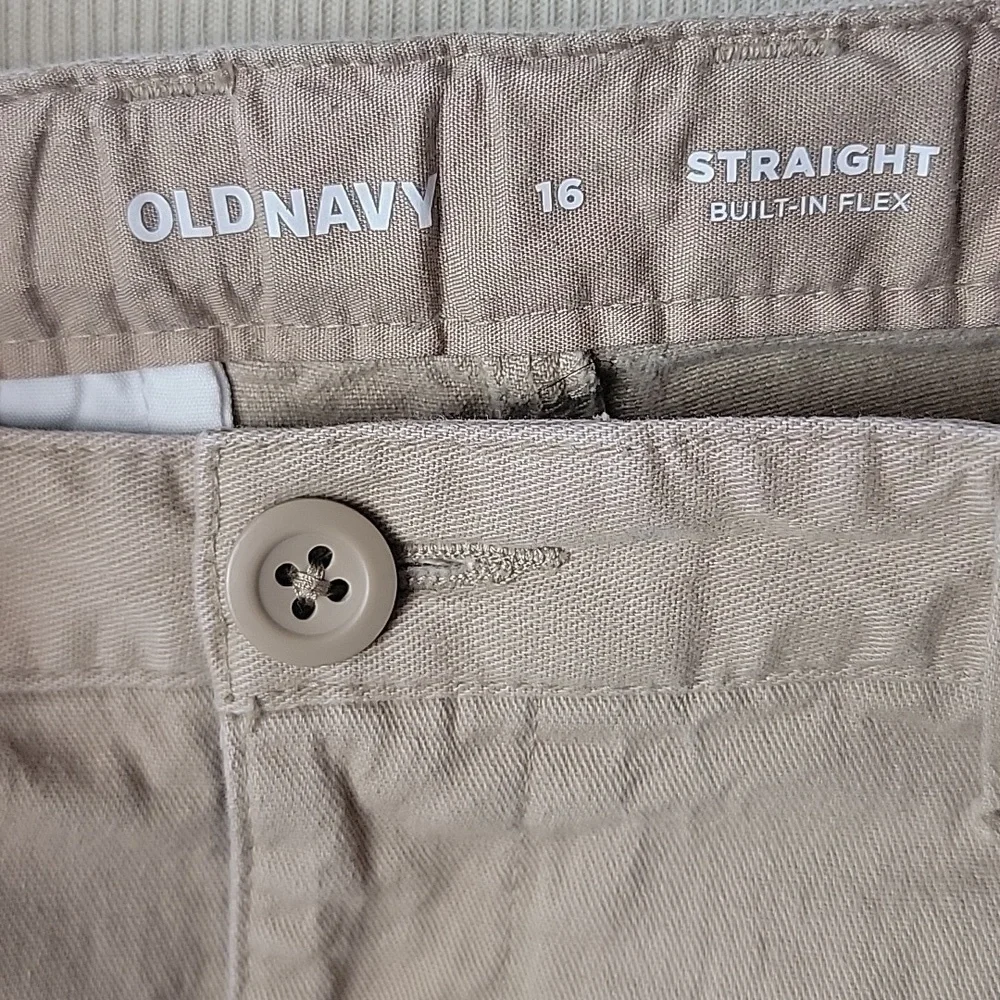 OLD NAVY‎ Shore Enough Bundle of 2 Boy's Straight Leg Uniform Chino Pants 16